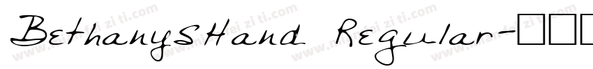 BethanysHand Regular字体转换